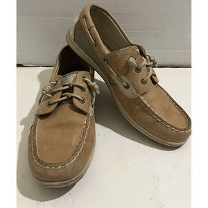 Sperry Top Sider Women's  Size 9.5 tan leather  Boat Shoes sts95588